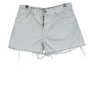 Pacsun Shorts Womens 27 White Rigid Frayed Hem Vintage Cut Off Casual Festival